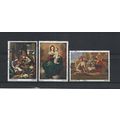 GB.Christmas.Paintings set of 3.Fine Used.Jul25