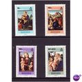 DOMINICA 1969 CHRISTMAS PAINTINGS SG 291/294 SE...