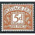 1968 D72 5d Yellow-Brown Postage Due Unmounted ...