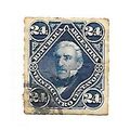 ARGENTINA 1876 24c ROULETED SG43 43 SG USED GEN...