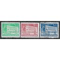 Mi 643/5: Definitive Stamps: Government Buildings