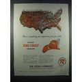1947 Texaco Fire-Chief Gasoline Ad - Important