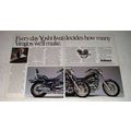 1987 Yamaha Virago 1100 Motorcycle Ad - Yoshi Iwai