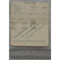 1960 payment card Vacmaster, Liverpool - Oliver...