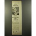 1954 Elizabeth Arden Velva Cream Mask Ad - Inst...