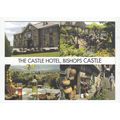 The Castle Hotel Bishops Castle Postcard Shrops...