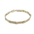 Fancy Link 7.5" Ladies Hand Bracelet Multi Tone...