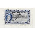 BAHAMAS 1963 QE2 TALKS 1962 10d OVERPRINT USED ...