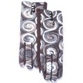 Equilibrium Ladies Grey Swirls Gloves with Blac...