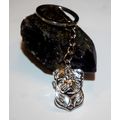 PUG DOG KEY RING WITH KEY CHAIN & VELVET GIFT BAG