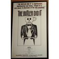 THE BUTLER DID IT - PLAYERS THEATRE, 1981 ORIGI...