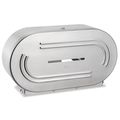 Uline DS-680 Metal Stainless Steel Twin Jumbo R...
