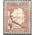 Sierra Leone 1933 SG170 1 1/2d Chestnut Mounted...