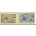 Mauritania Stamps Scott #114 To 115, Mint Hinged