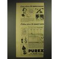 1940 Purex Bleach Ad - Linens Deserve Gentle Bl...