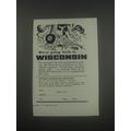 1960 Wisconsin Conservation Department Ad - We're going back to Wisconsin