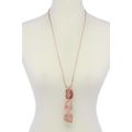 New Coral Natural Stone Snake Chain Necklace