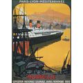 Paris Lyon Marseille 1922 Exposition Ship Ferry...