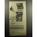 1957 Lindt Chocolate Advertisement - I'd climb mountains for Lindt
