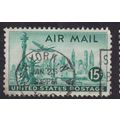 United States Postmark New York 1950 Air mail 1...