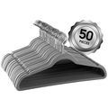 Elama Home 50 Piece Flocked Velvet Clothes Hang...