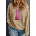 Apricot Easter Rabbit Sequin Patch Graphic Plus...