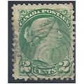 Canada 1878 SG77 2c Deep Green Perf 12. Fine Used.