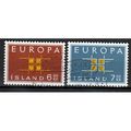Ijsland Europa Cept 1963 gestempeld.