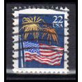 Used 2276 22c U.S. Flag Fine W1029