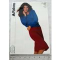 1987 Patons 3049 raglan sweater with skirt, Par...