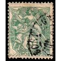 France 1900 Cherub 5c Used Stamp.