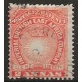 British East Africa (KUT) 1890 SG6 2a Vermilion...