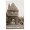 vintage postcard College Gate & Castle, Rochest...