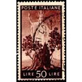 Italy 1945 Democracy 50L Used Stamp Tree