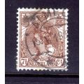 NETHERLANDS 1898 SG 178 7 1/2c BROWN FINE USED #6