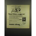 1949 Colonial Airlines Advertisement - Colonial...