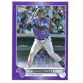 TOPPS CHROME PURPLE PRIZM ELEHURIS MONTERO ROOK...
