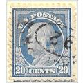 USA 1912 20 cents Ultramarine Franklin Used V1