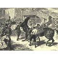 ROME - THE CARNIVAL RACES 1872 Basil Bradley Ba...