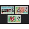 Gambia Centenary of Gambia High School 3v 1975 ...