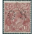 Australia 1930 1½d red-brown Perf 13½x12½ Offic...