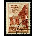 DENMARK 1962 SG 446 10 ORE BROWN BORKOP WATERMI...