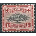 Tonga 1942 SG75 1d Black & Scarlet Mounted Mint...