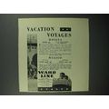 1930 Ward Line Cruise Ad - Vacation Voyages