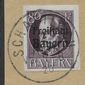 GER (BAVARIA) 1919 80pf 'KING LUDWIG (FREISTAAT...