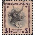 USA, PEOPLE, Woodrow Wilson, violet 1938, $1, #2