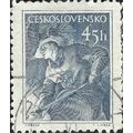 CZECHOSLOVAKIA, Foundry worker, blue 1954, 45h