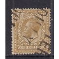 GB 1924 KGV 1/-d Bistre Brown Wmk 111 SG 429 ( ...