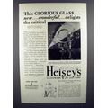 1930 Heisey's Glassware Ad - Delights the Critical