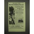 1930 Holland-America Line Cruise Ad - Mediterra...